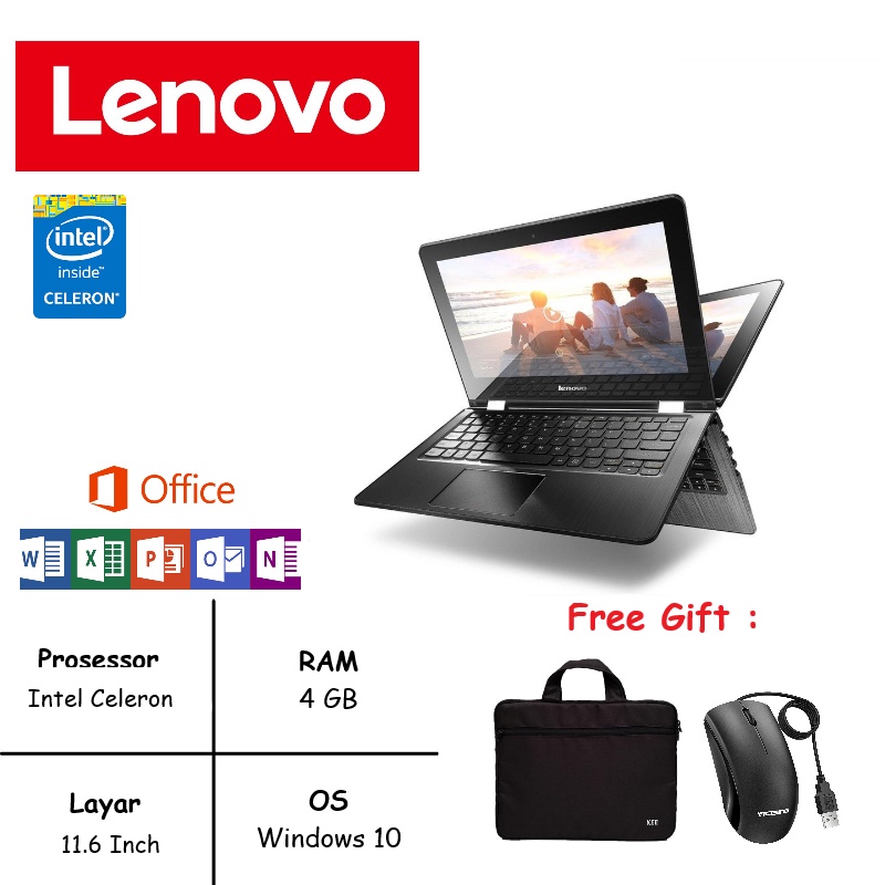 LAPTOP/NOTEBOOK LENOVO YOGA 310 FLIP TOUCHSCREEN RAM 4GB 1TB