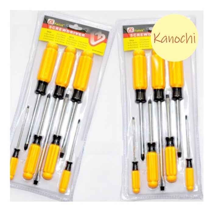 Obeng Set 7 Pcs Kepala Magnet Fatick Screwdriver Tools Set