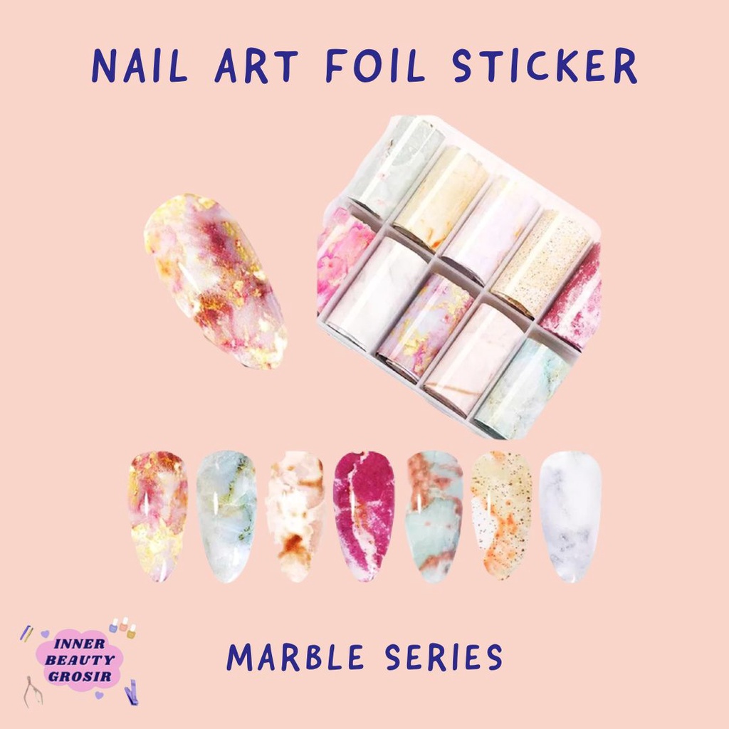 Nail Art Foil Sticker Marble