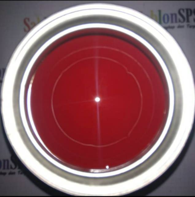 TINTA SABLON PLASTIK 1KG RED MERAH HDPE PE PP BASIS MINYAK SOLVENT BASED