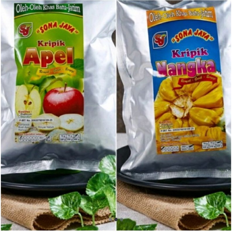 

kripik nangka, salak, apel khas malang 100gr