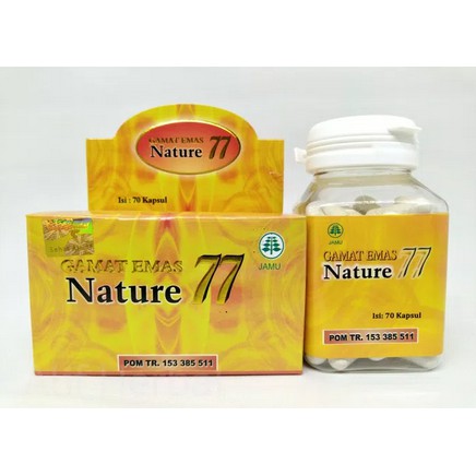Kapsul Ekstrak Gamat Emas Nature 77