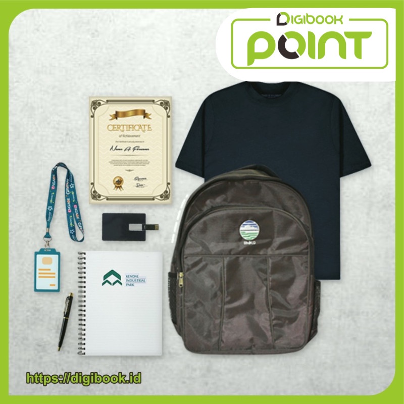 

Paket Seminar Kit Isi 7 - Tas, Pen, Agenda, Lanyard, Sertifikat, Flashdisk, dan Kaos
