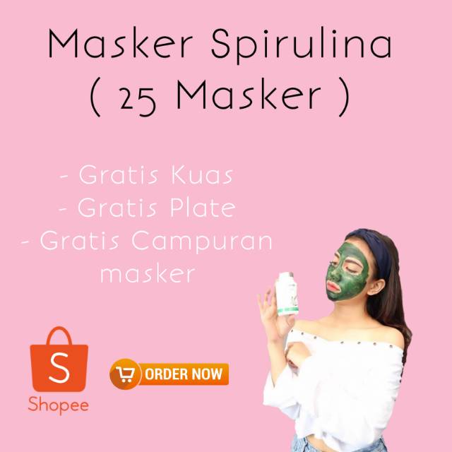 Masker spirulina , spirulina , masker alami , masker hijau , masker wajah , masker , spirulina ,