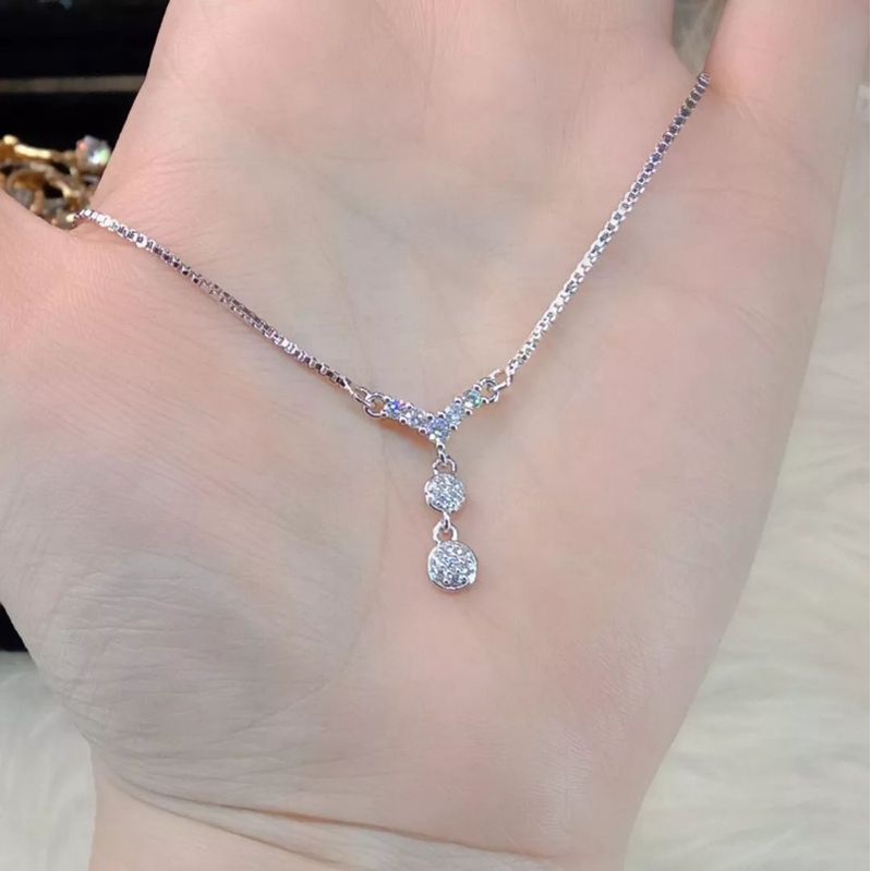 Kalung Titanium Wanita Anti Karat, Anti Alergi, Tahan lama, Di jamin REALPICT 100% dan high quality, Pilih 1 dari 4 Variasi