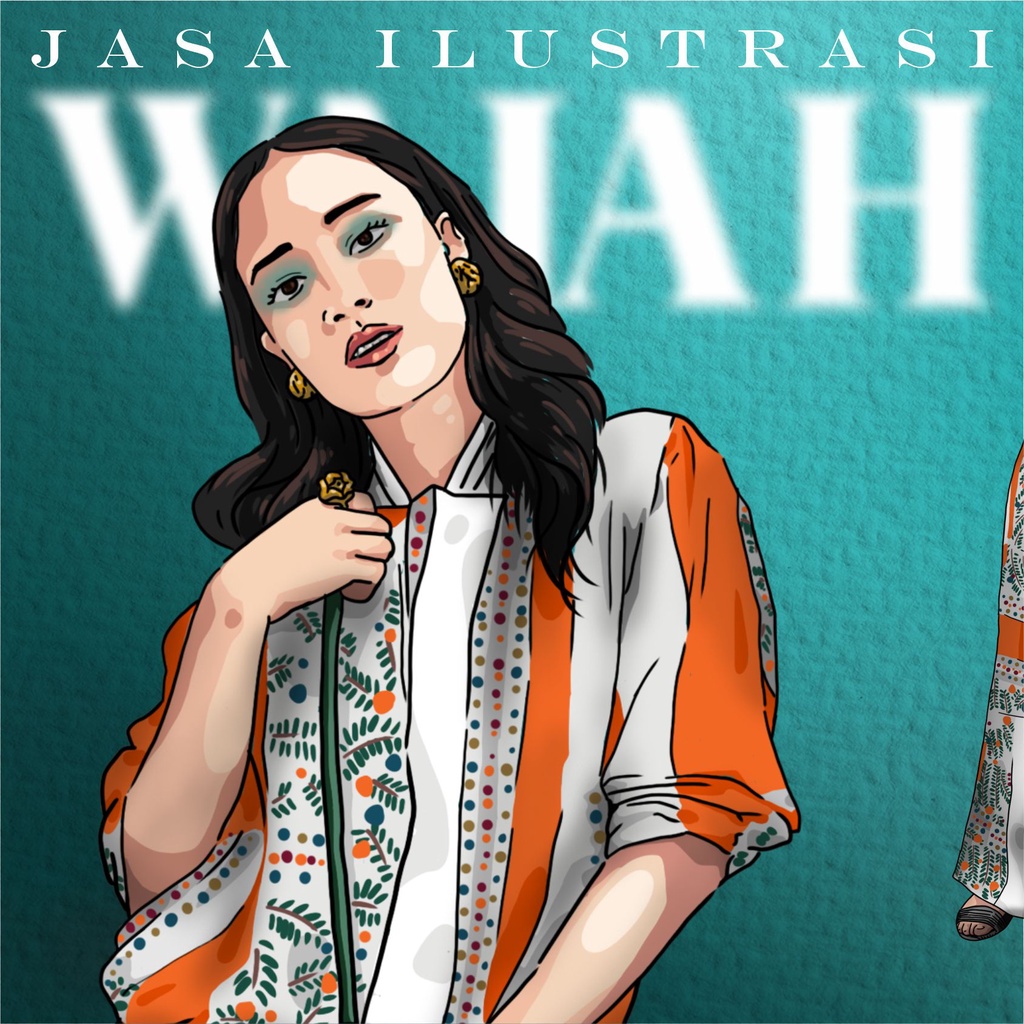 [SOFTFILE ONLY] Jasa Ilustrasi Wajah l Ilustrasi Digital l Digital Art l Kartun Wajah l Kado Ilustra
