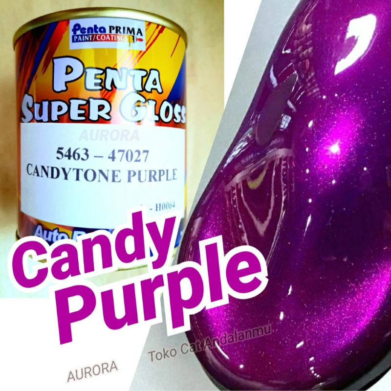 Cat Candytone Purple Penta Super Gloss Candy Tone Ungu Purpel
