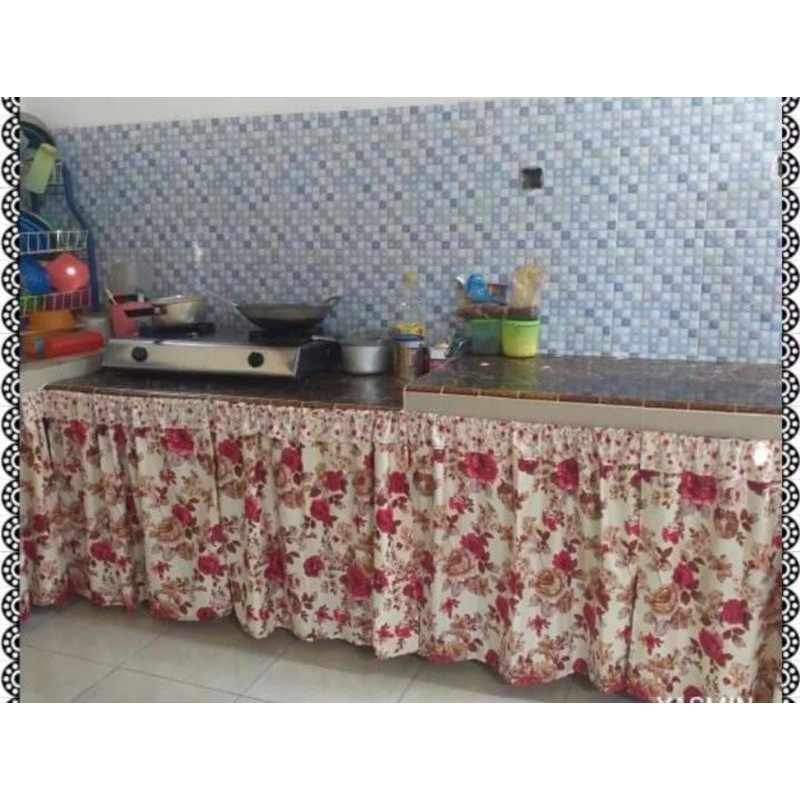Gorden Kolong Dapur/ Tirai Kolong Dapur