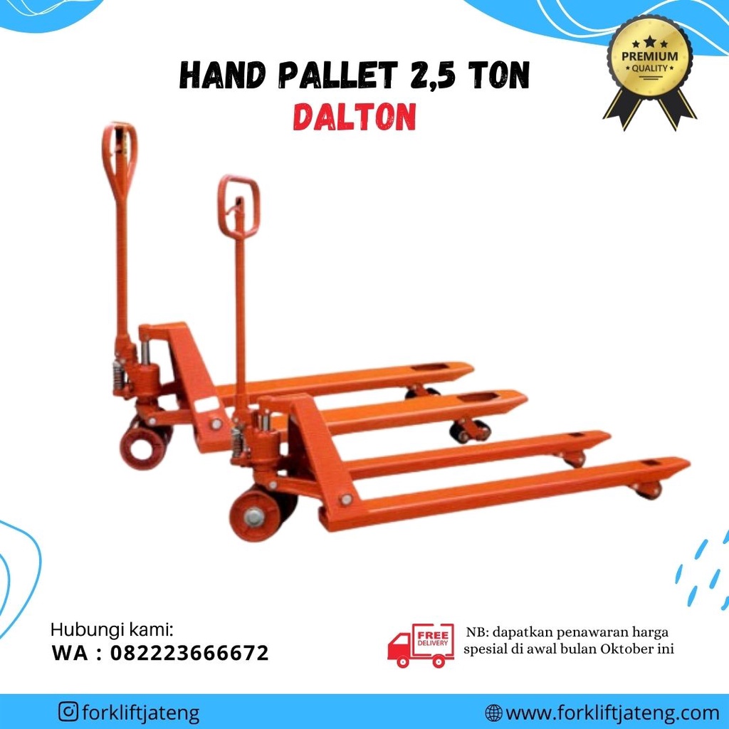 HAND PALLET 2,5 TON DALTON / HANDPALLET 2,5 TON MURAH / HAND PALLET SEMARANG