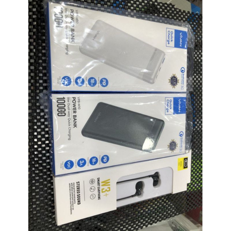 POWERBANK VIVAN VPB M10 10000MAH 18 WAT 3A