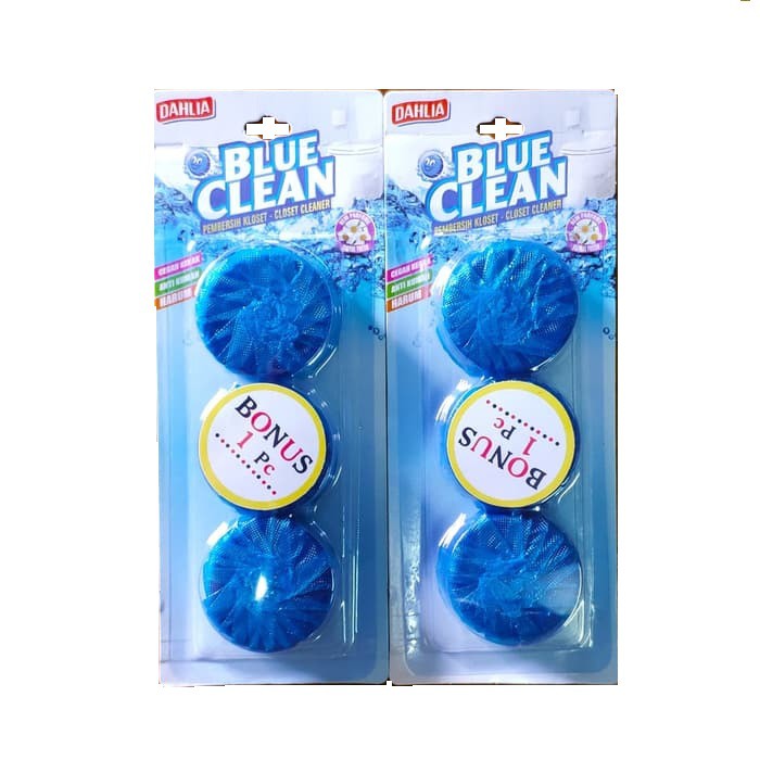 Dahlia Blue Clean Tablet Biru Pembersih Kloset Closet Toilet isi 3