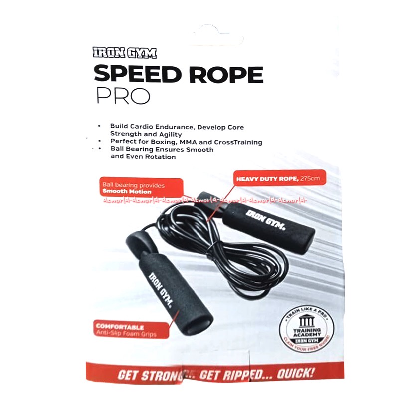 Iron Gym Speed Rope Skip Rope Pro Tali Skipping Irongym Tali Skip Untuk Loncat Tali Iron Gim Ropes