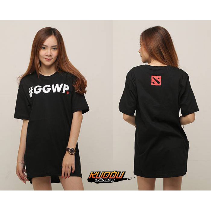 Kaos Gamer Dota2 GGWP Black