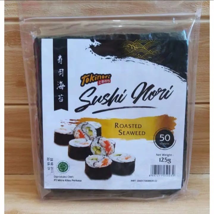 

Tokinori Sushi Nori Kimbab Korea 50 Sheet / Rumput Laut Halal / Nori Sushi / Kimbab Korea