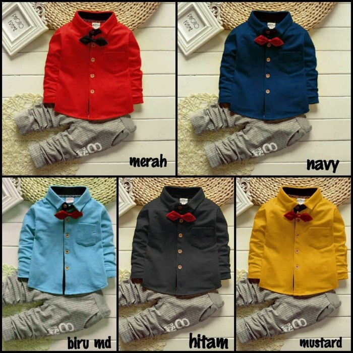 KD ST CACA KS baju anak laki-laki Setelan baju anak umur 3 4 5 tahun pesta anak cowok lucu Lebaran