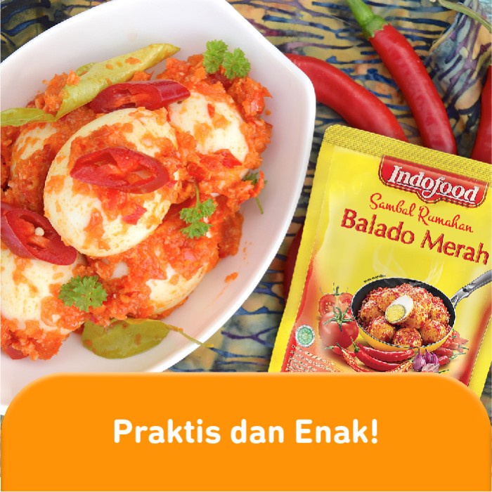

Sambal-Aneka- Sambal Indofood Balado Merah 200 Gr (Pcs) -Aneka-Sambal.
