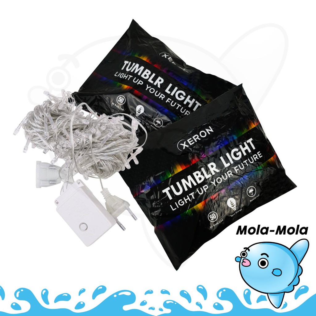 MOLAMOLA Lampu Tumblr XERON  50 LED 10M Packing OPP 