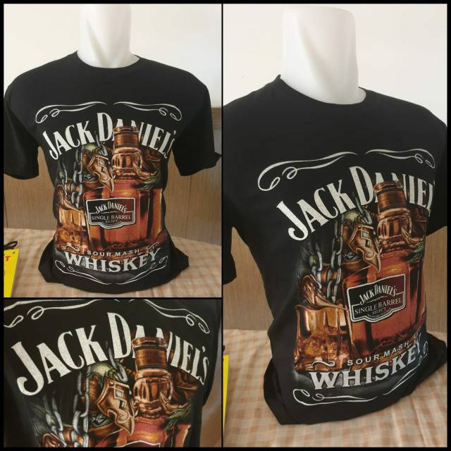 KAOS COWOK LENGAN PENDEK JACK DANIELS  RANTAI