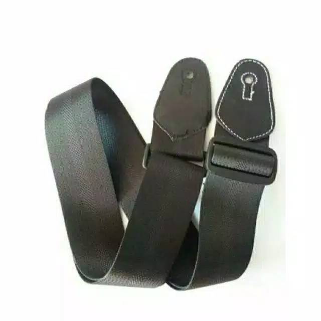 Strap Gitar Police Line / Sabuk Gitar Elektrik Akustik Polos