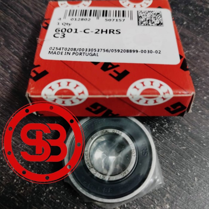 Bearing 6001 2RS / 6001 2RS C3 FAG ORIGINAL