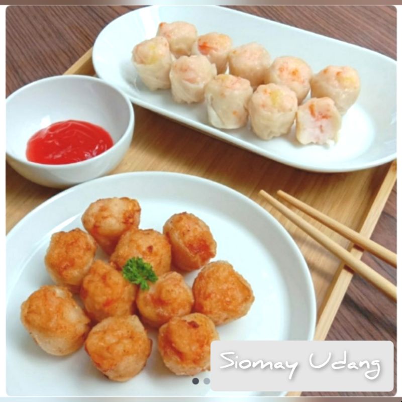 

Siomay Udang Non MSG (10pcs) / shrimp shumai shumay somay somai ebi dimsum frozen food bogor cemilan beku luna frozen store