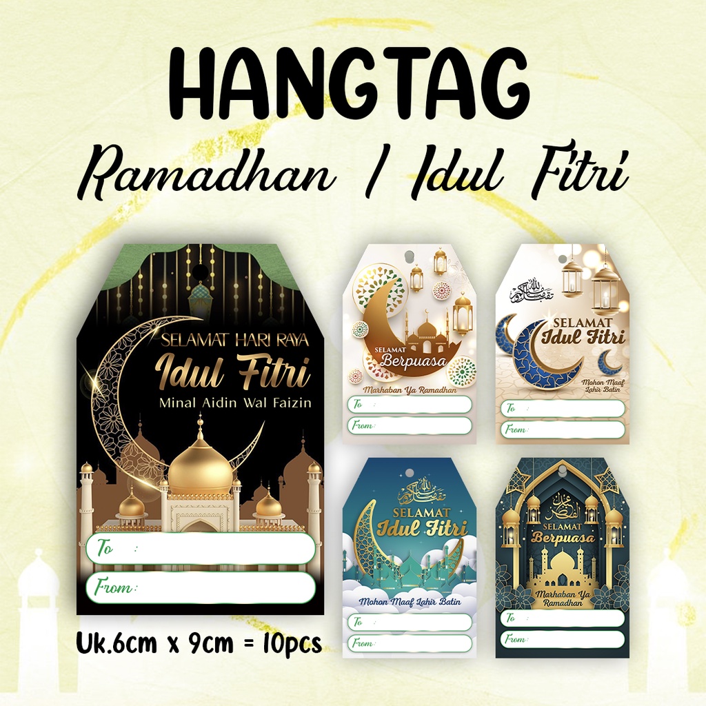 

HANGTAG RAMADHAN / IDUL FITRI 9 x 6 cm ( isi 10pcs ) | DC GALLERYS