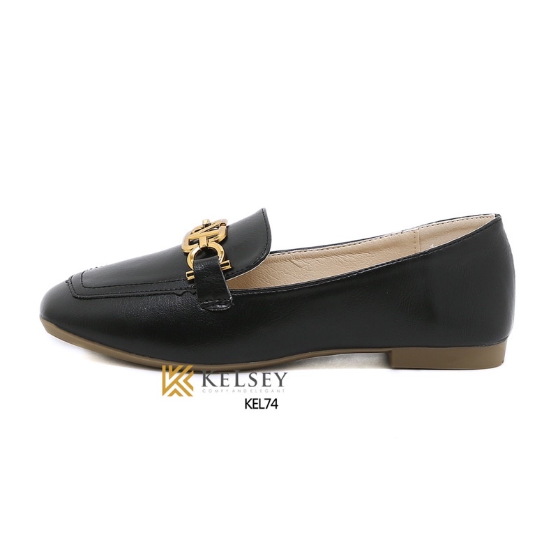 (GRATIS ALAS KAKI) Nicole sepatu Flat Shoes Wanita Kelsey / Sepatu Loafer Wanita KEL74