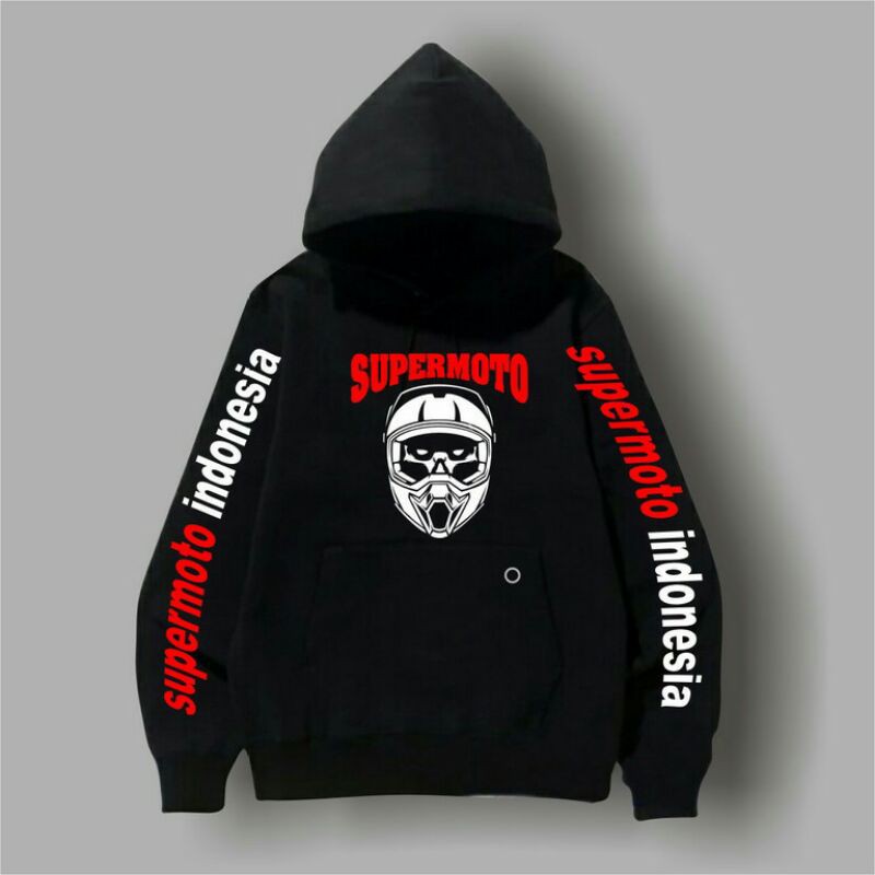 jaket hoodie supermoto indonesia helmet