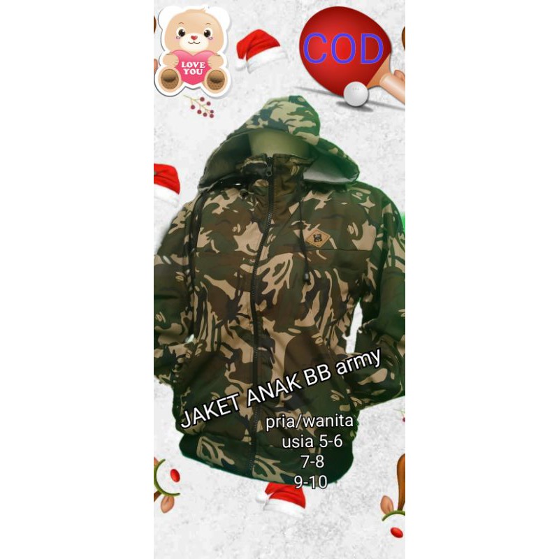 JAKET ANAK BB ARMY