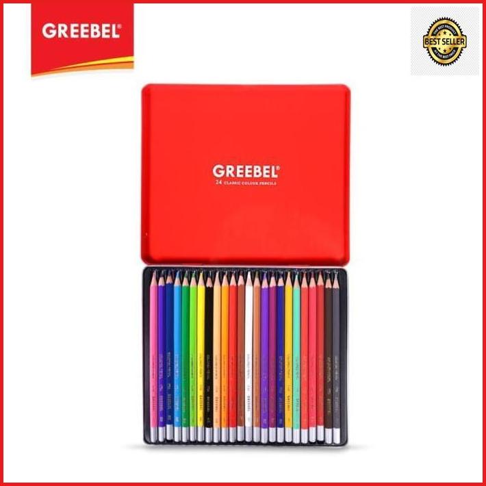 

Gramedia Bengkulu - Greebel 1724 Classic Colour Pencil Tin Case 24 Warna