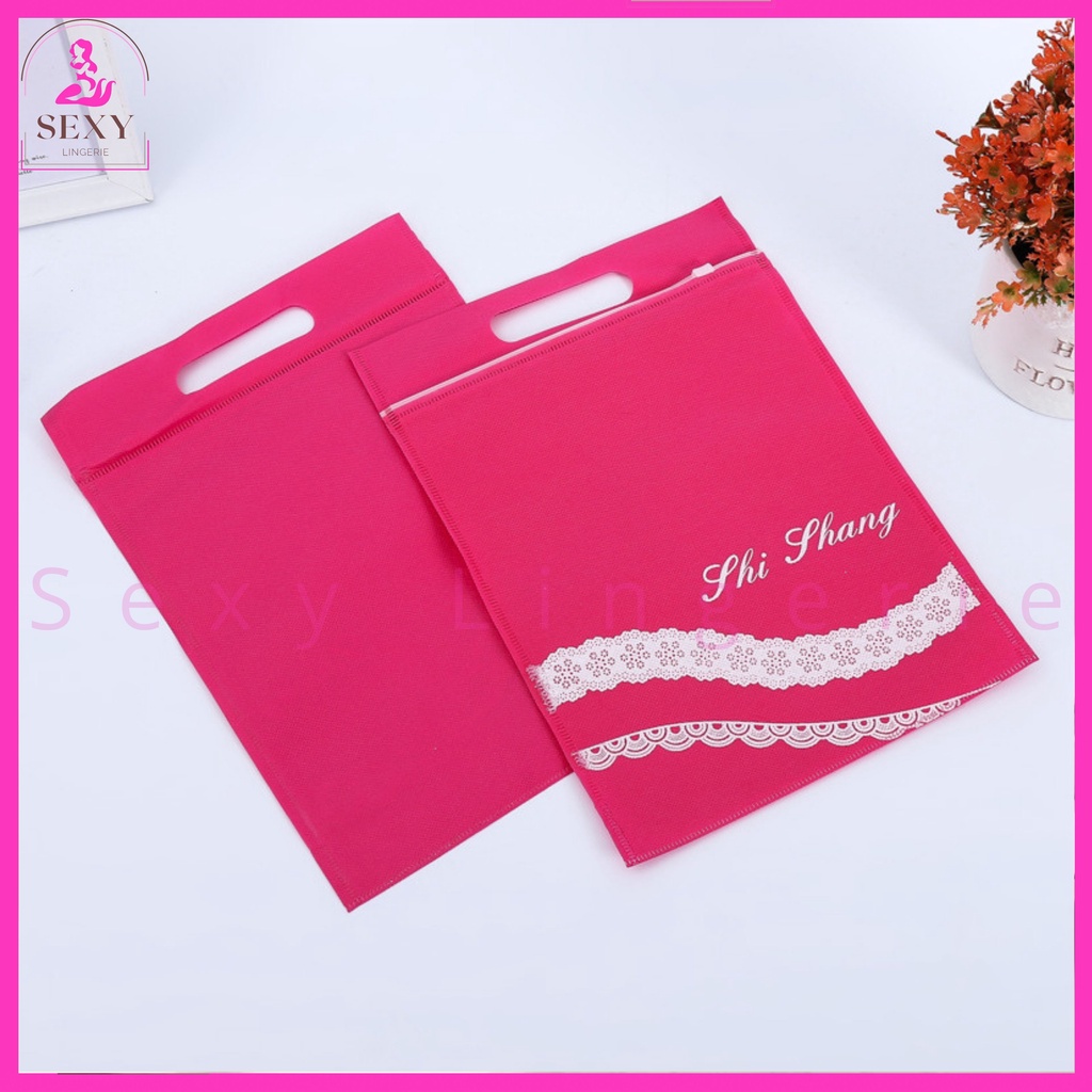 

27x22x5 cm Tas Kantong Kain / Spunbond /Goodie Bag / Goody polos SL-69