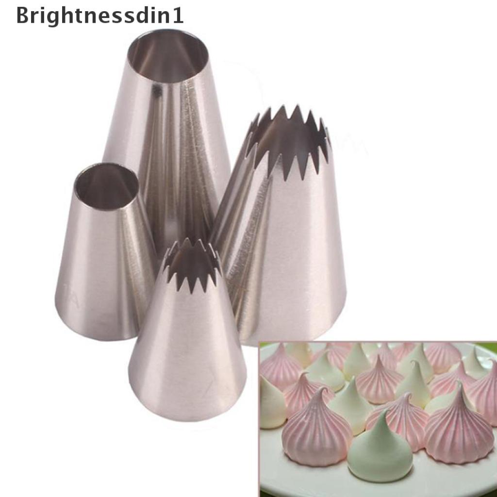 4 Pcs Tabung Cetakan Icing Piping Nozzles 1 In 1 Untuk Dekorasi Kue Dessert