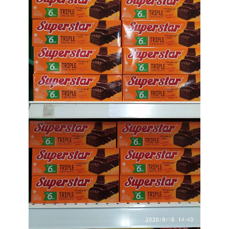 

SuperStar wafer Coklat isi 6