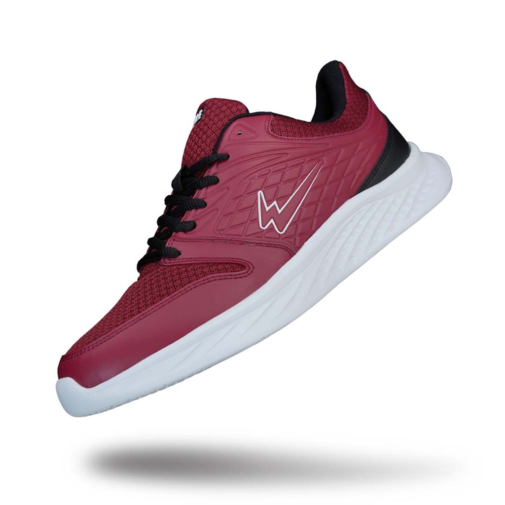 Sepatu Olahraga EAGLE ROCKS Maroon Black Running Shoes ORIGINAL Only