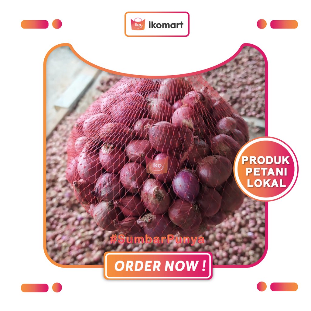 

Ikomart Bawang Merah Kampung Lokal Super 500g Fresh Kering Agam Langsung Lahan Petani