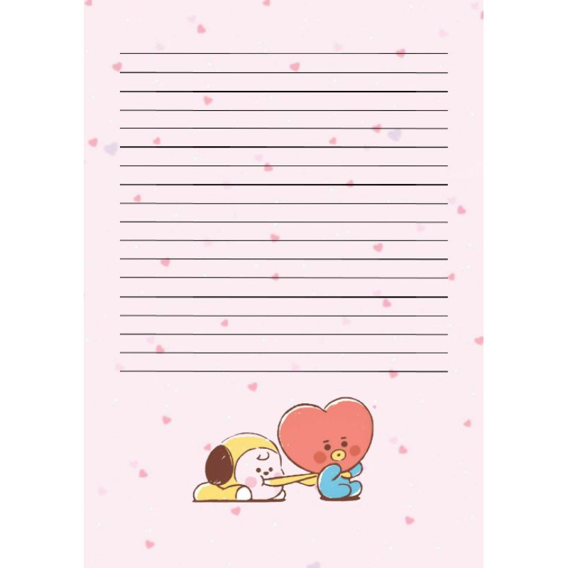 kertas isi buku binder BT21 / Refill loose leaf binder BTS