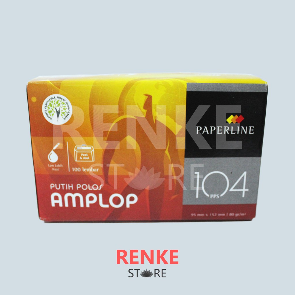 

Amplop Surat Putih Polos Paperline 104PPS - Isi 100 Undangan Angpao