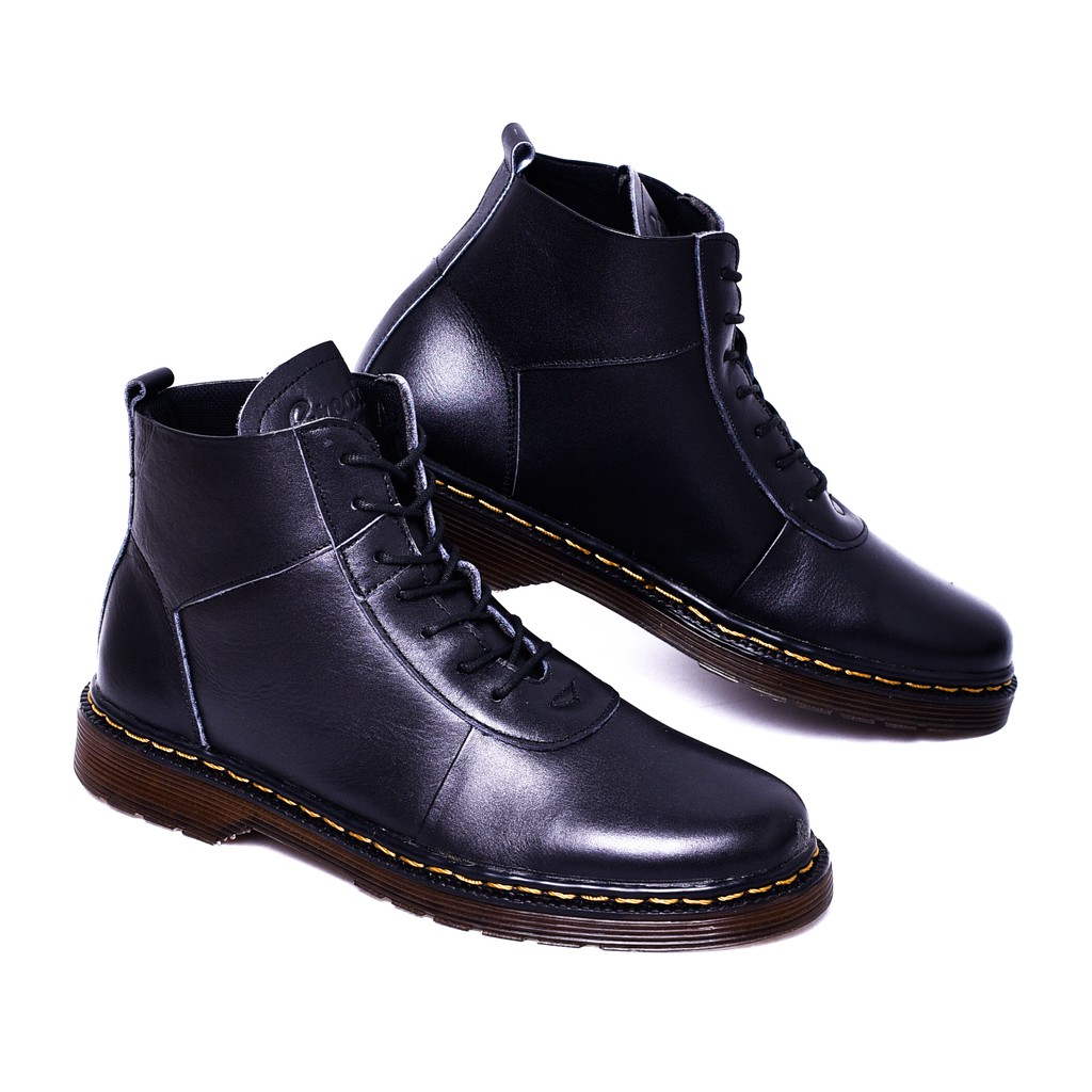 SVEND 0.2 BLACK |FORIND x Greata| Sepatu Vintage Klasik High Klasik Pria/Men Boots Original Footwear