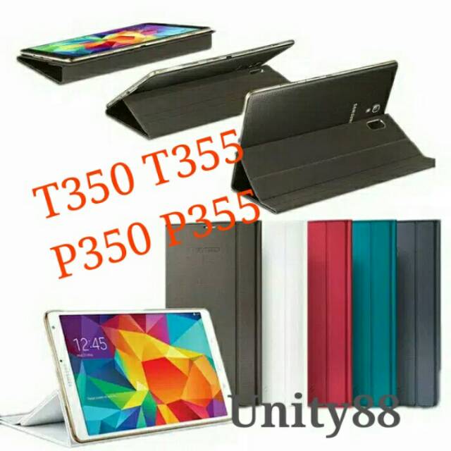 Book Cover Sarung buku Samsung Galaxy Tab A 8.0 SM-T350 T355 P350 P355 Flip Cover Stand Book Cover T