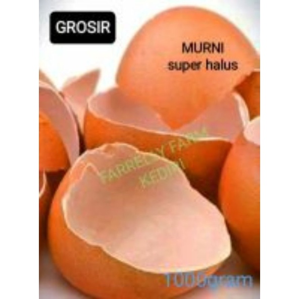 Tepung cangkang telur super halus lembut, murni pakan ternak 1kg