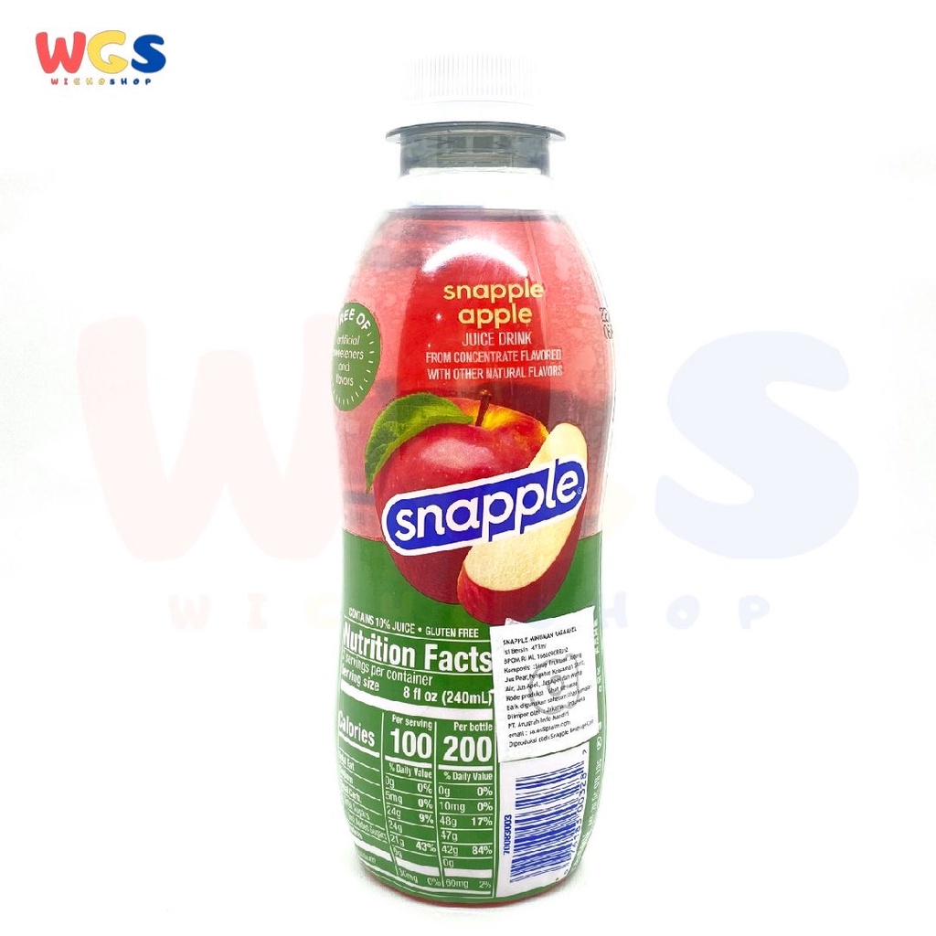 Juice All Natural Snapple Apple USA 473 ml