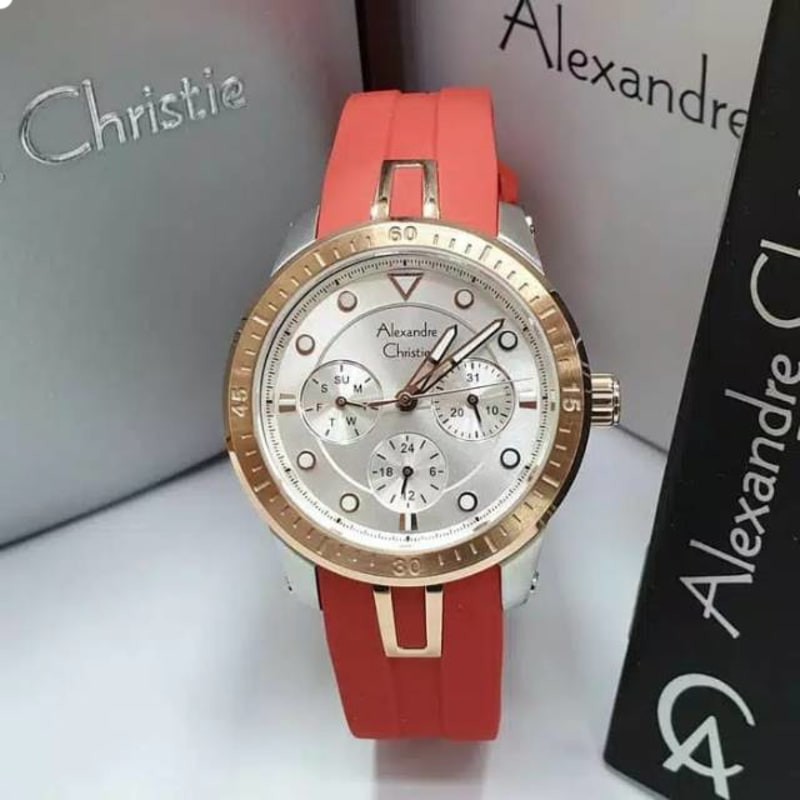 JAM TANGAN ALEXANDRE CHRISTIE AC 2772 WANITA RUBBER ORIGINAL ( GARANSI RESMI 1 TAHUN )