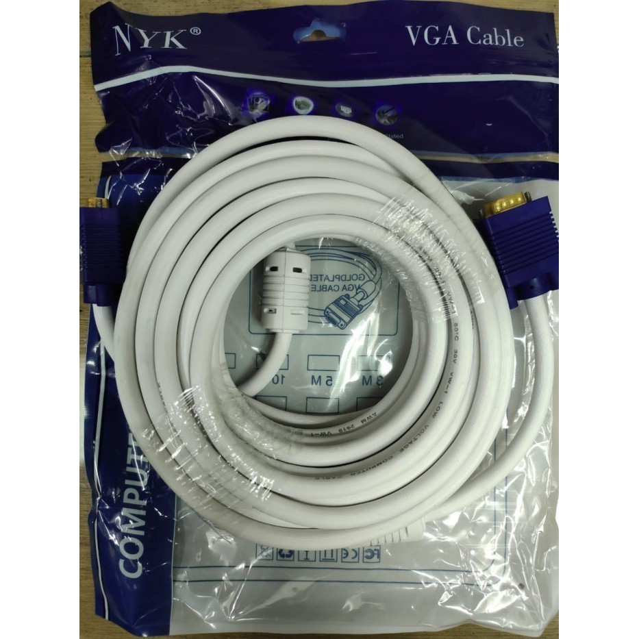 Kabel VGA 5Meter Gold Plated Male Male