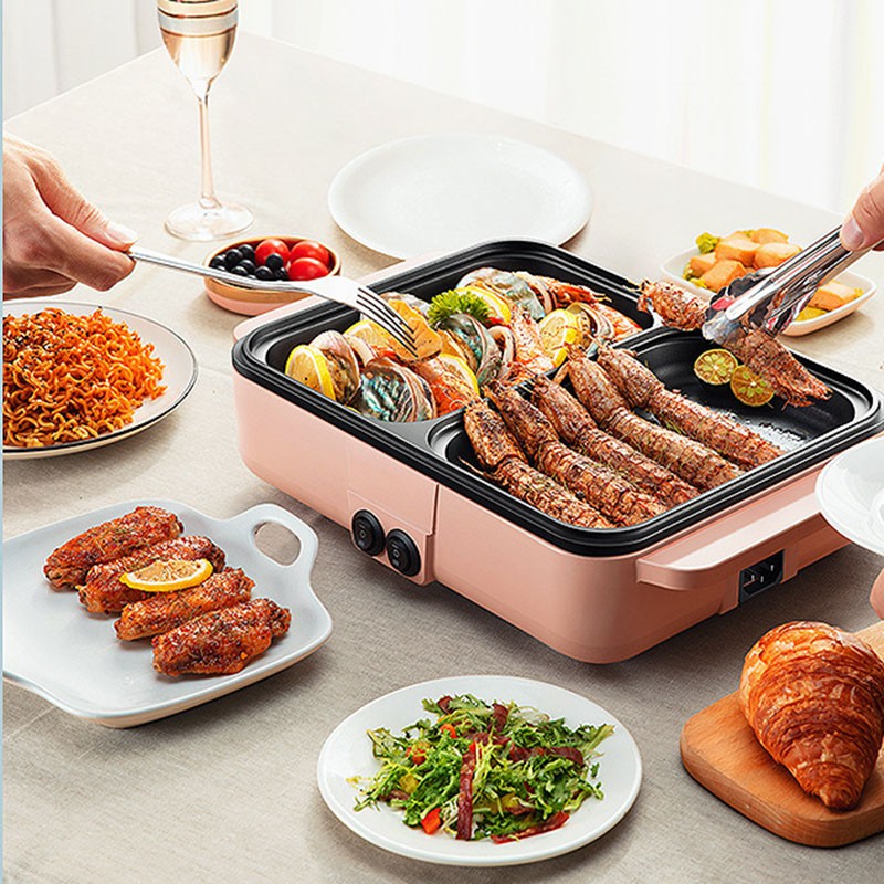 Panggangan Elektrik BBQ and Shabu 2 in 1 / BBQ HOTPOT