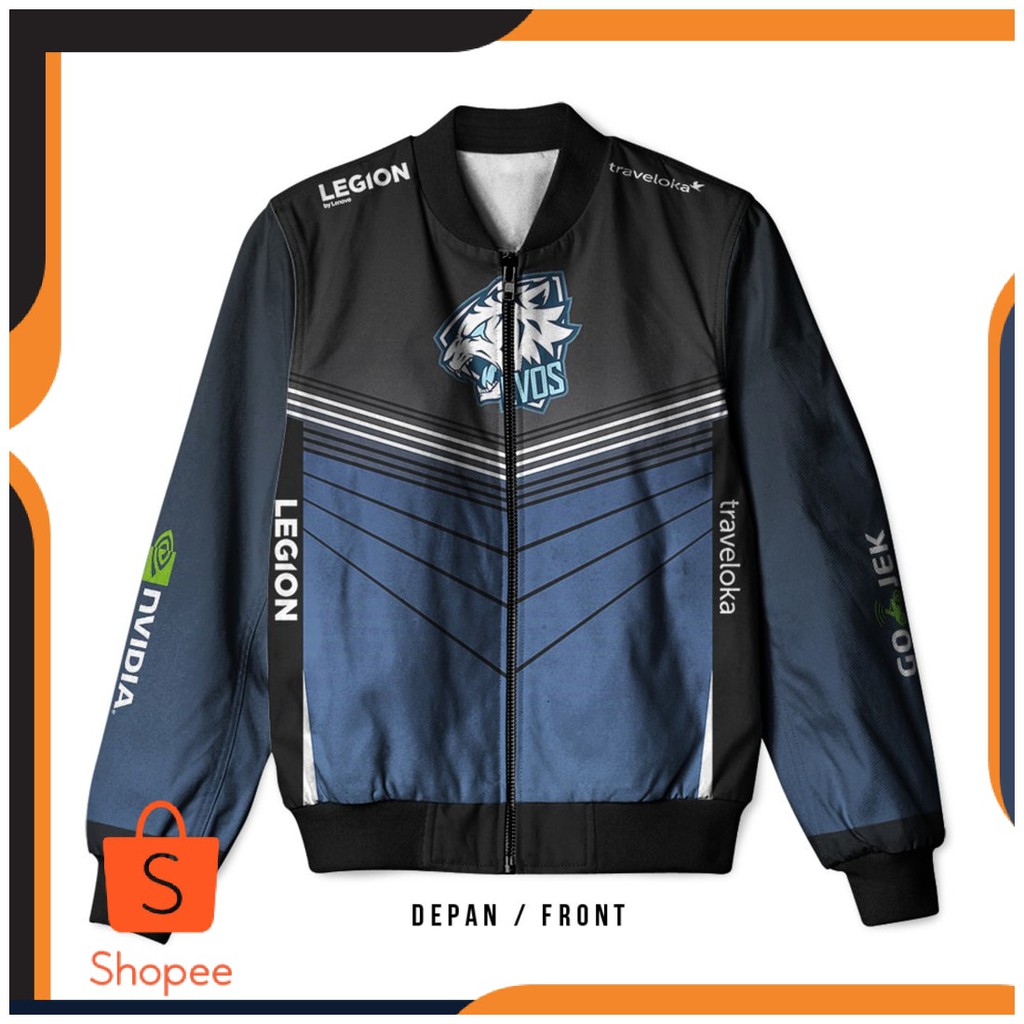 BEST SELLER - Jaket Bomber Evos Esport Gaming Pria Wanita Fullprint Termurah