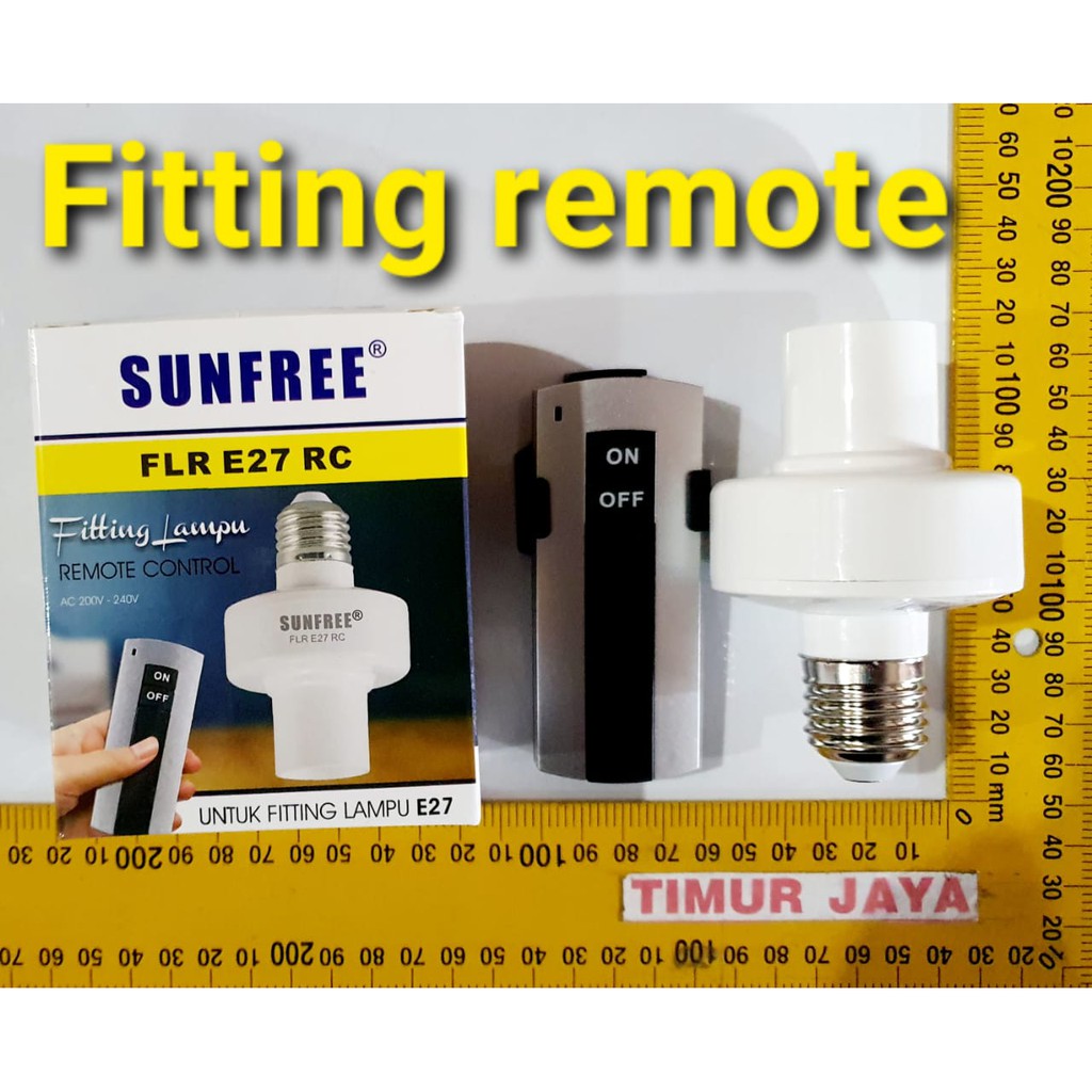 SUNFREE FITING 1 LAMPU E27  REMOTE CONTROL FLR E27 RC