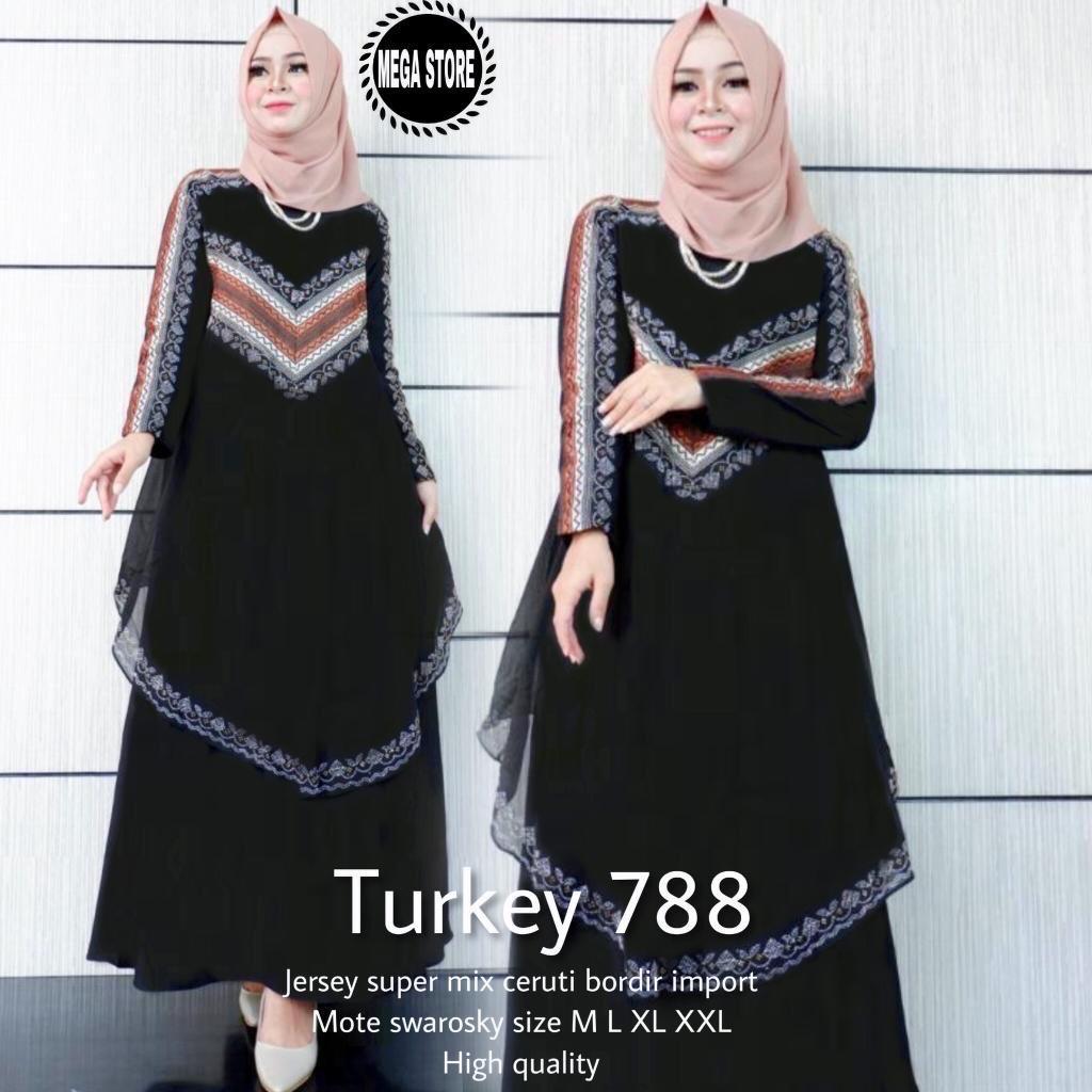 Dress Turkey 788 Bordir IMPORT QUALITY