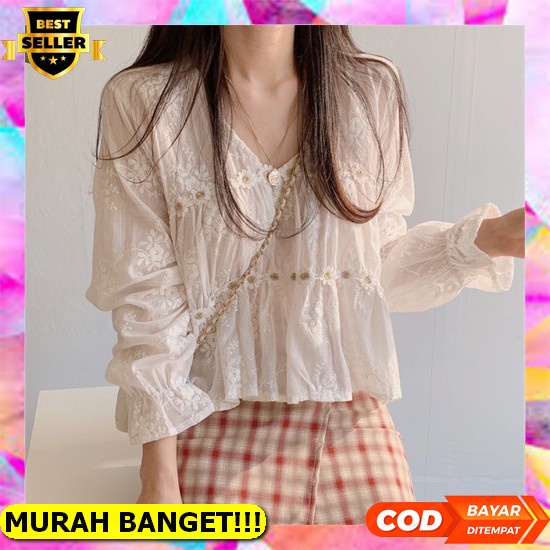 Blouse Wanita 2022 Terbaru Blus Blous Import Blose 2021 Kekinian Kondangan Bluse Blues Murah [Angel]