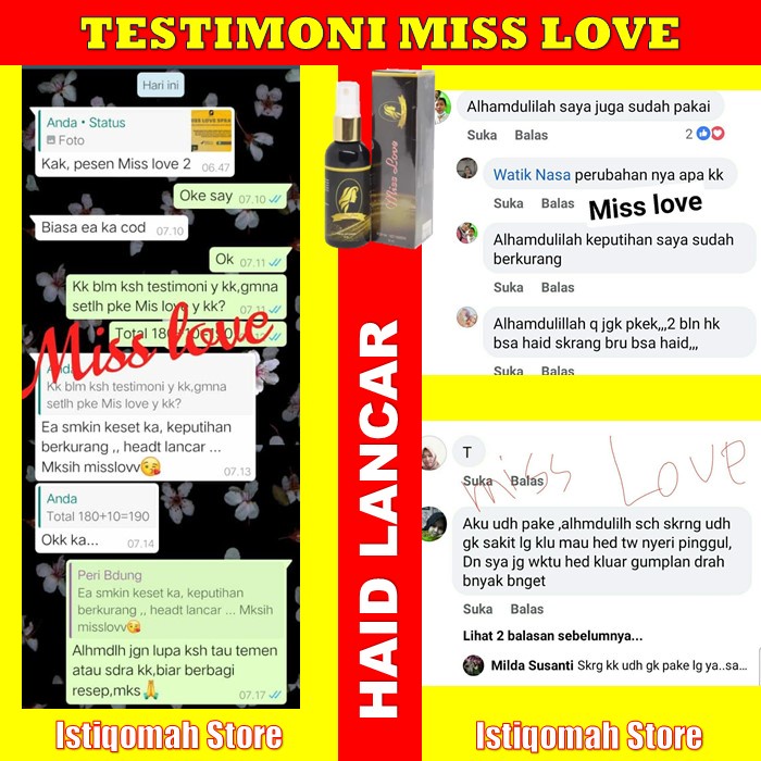 MISS LOVE SPRAY Obat Kista Paling Ampuh - Atasi Kista Ovarium - Herbal Kista Dan Miom - Kista Coklat - Kista Bartholin - Kista Dirahim - Penghancur Kista Miom - Kanker Serviks, Haid Bermasalah - Keputihan, Kemandulan - Herbal Alami Terampuh Original Bpom