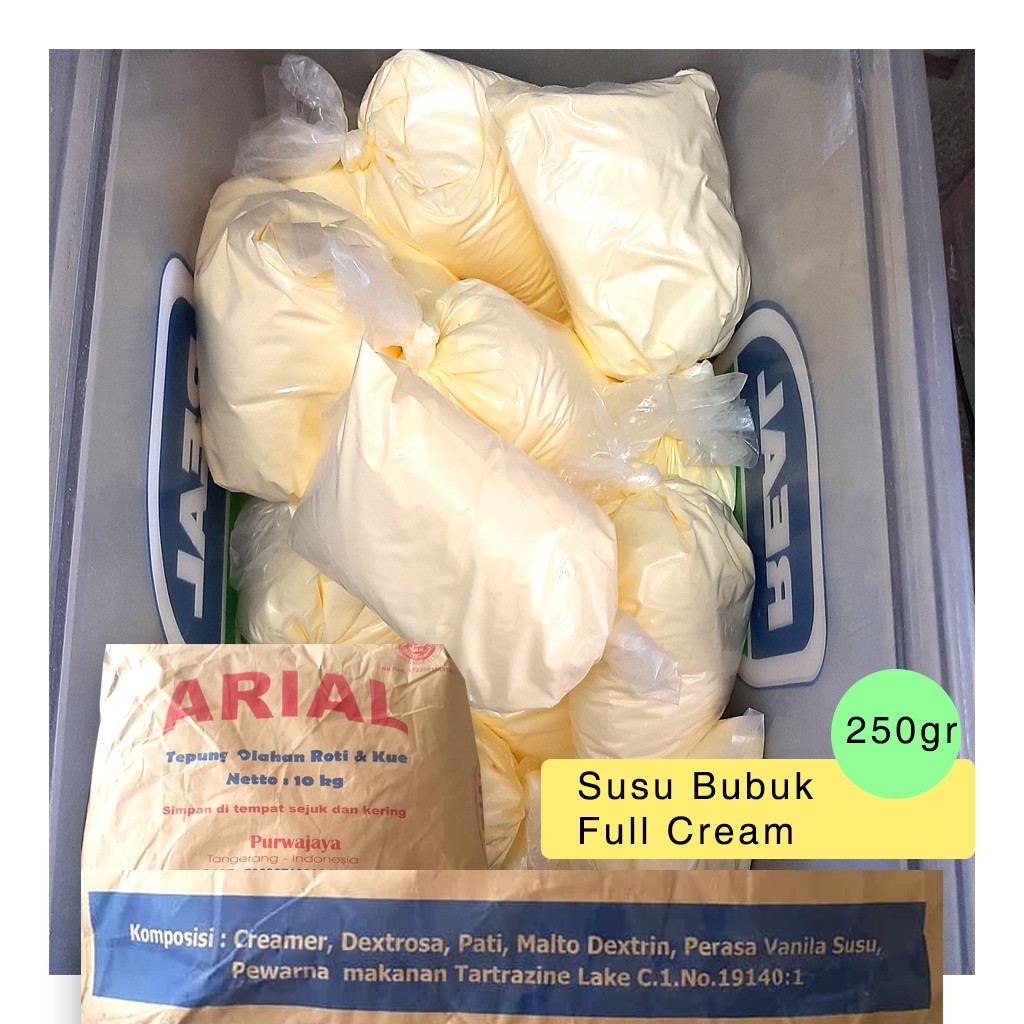 

Susu Bubuk Arial Full Cream 250gr Halal